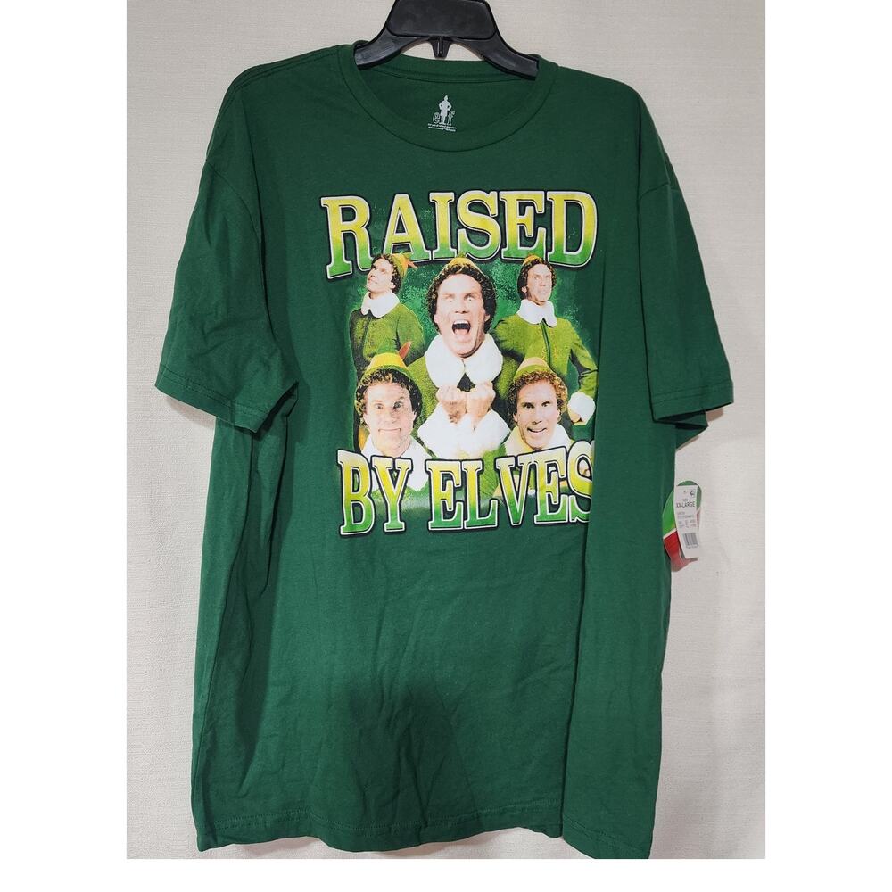 Elf Long Shirt "Raised by five elves'' men XXL